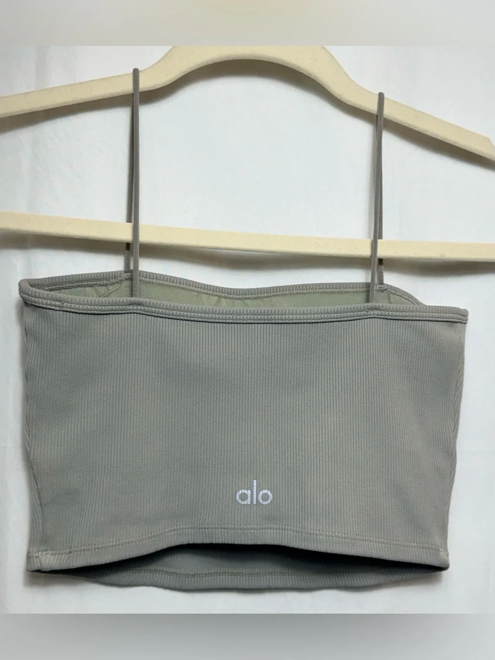 ALO Yoga Goddess Ribbed Bandeau Top